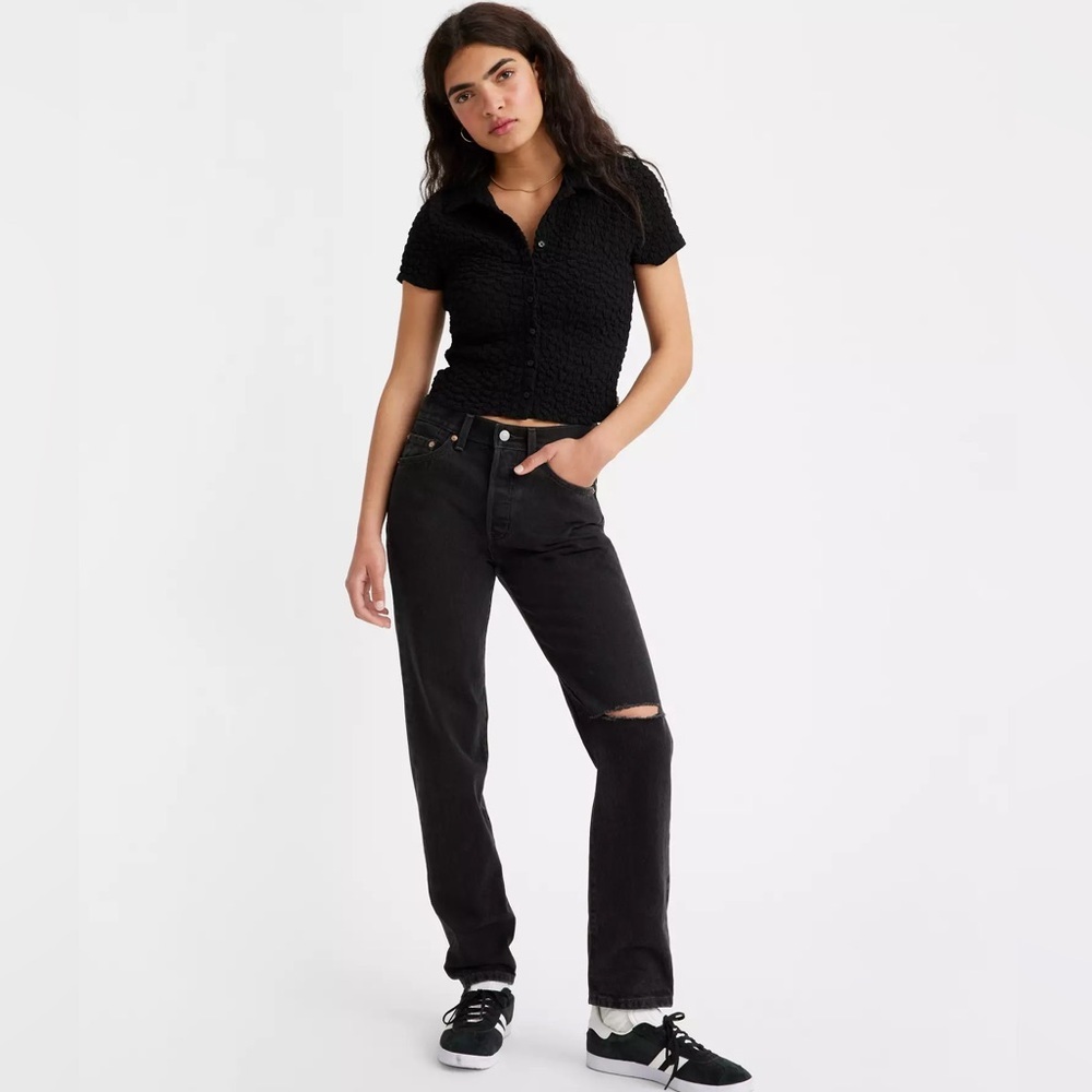 LEVI’S 501 ‘81 Jeans Black Distressed - Women’s 30